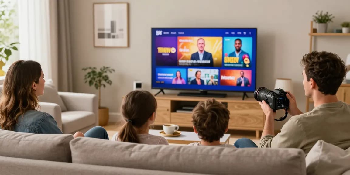 Enjoying IPTV UK services in a modern living room with a trusted provider.