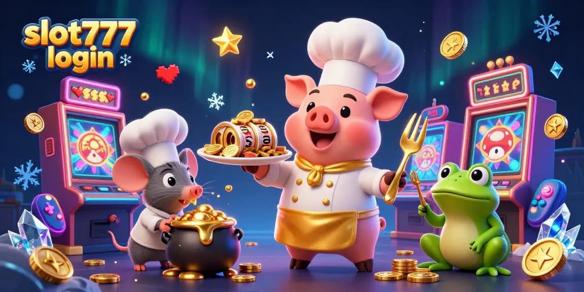 Play with luck at slot777 login while enjoying gold coins and fun arcade elements in a vibrant casino.