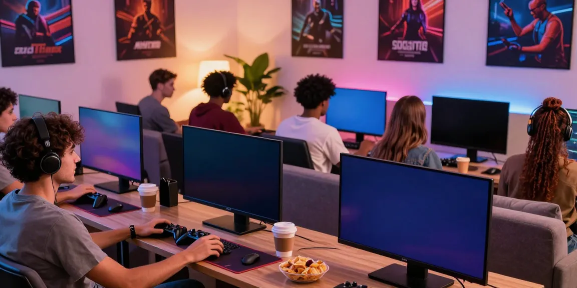 Engaging digital entertainment scene at http://gem88-mobile.com with friends gaming together.