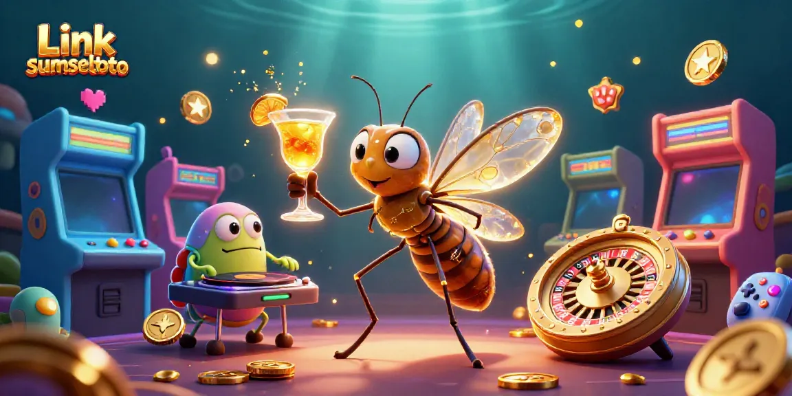 Experience the thrill of Link sumseltoto in this vibrant casino scene with animated characters and dynamic game elements.