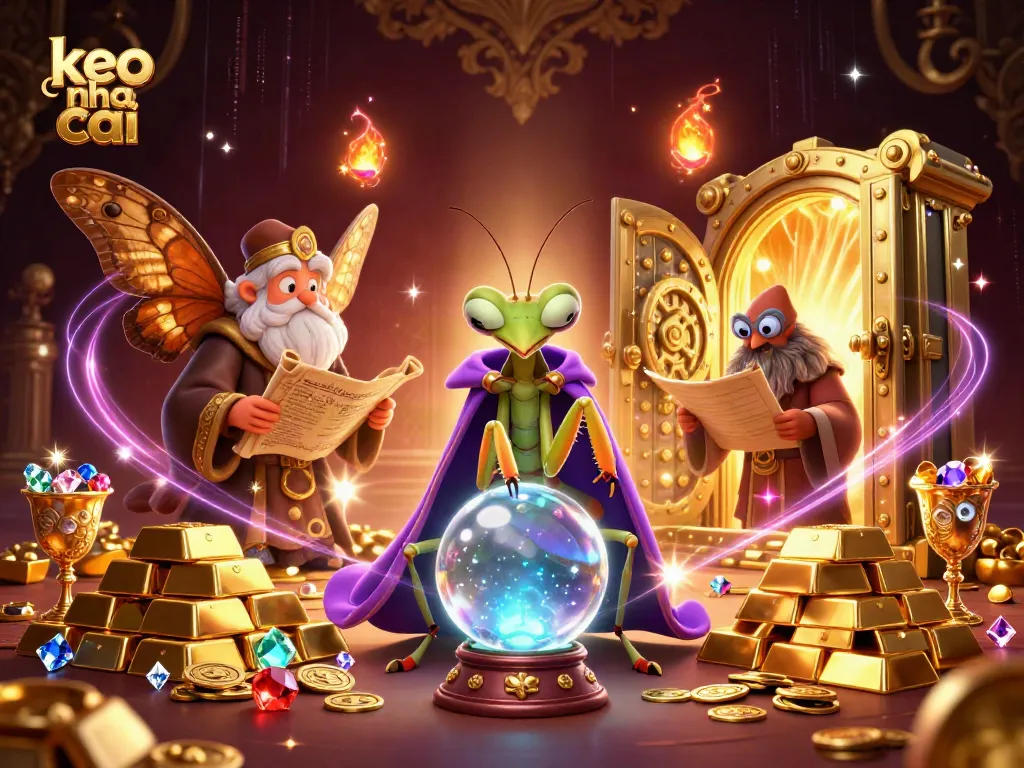 Bet on keo nha cai with a mystical seer and wisdom of the moth in a treasure-filled casino