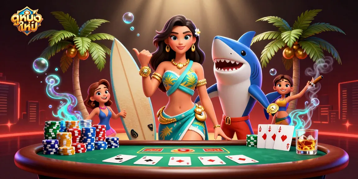 Experience the thrill of ดูหนังใหม่ with exciting scenes of poker and vibrant characters.
