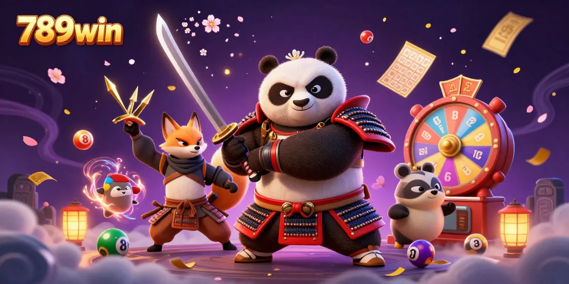 Engage with 789win’s thrilling gambling universe featuring a samurai panda and enchanting elements.