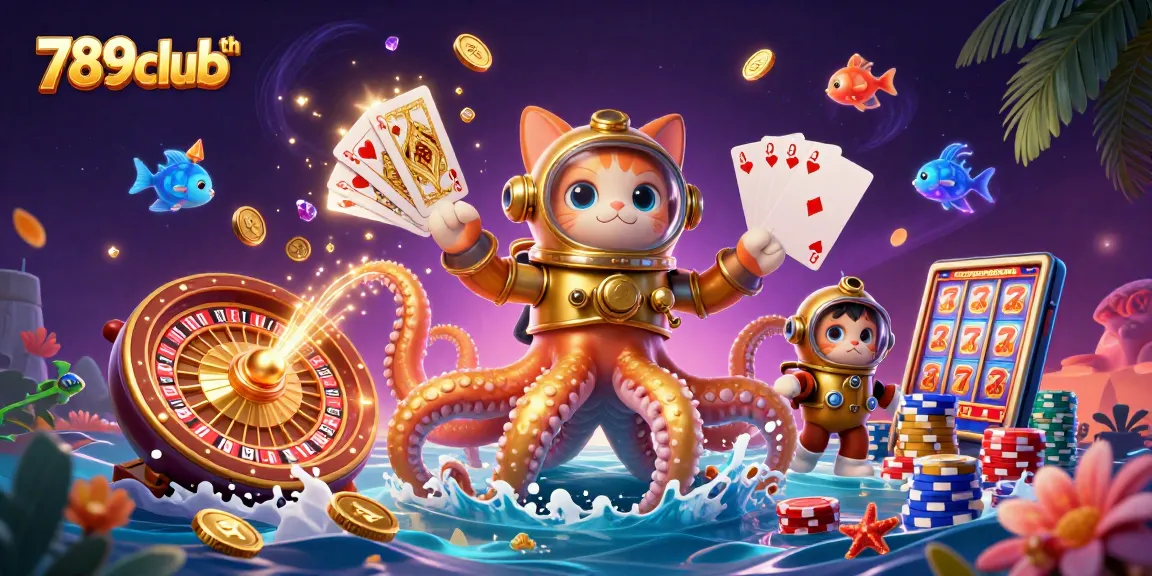 Experience thrilling adventures at 789clubth with a vibrant casino scene filled with action-packed characters and gaming elements.