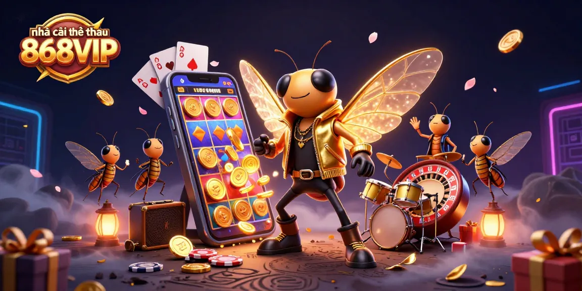 Experience the vibrant 3D world of nhà cái thể thao 868VIP with colorful slot games and dynamic characters.