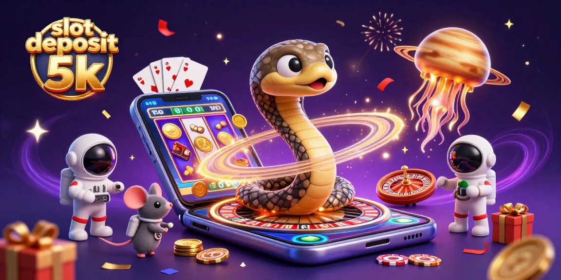 Engaging slot deposit 5k scene featuring astronaut mice betting on a roulette wheel made from Saturn's rings.
